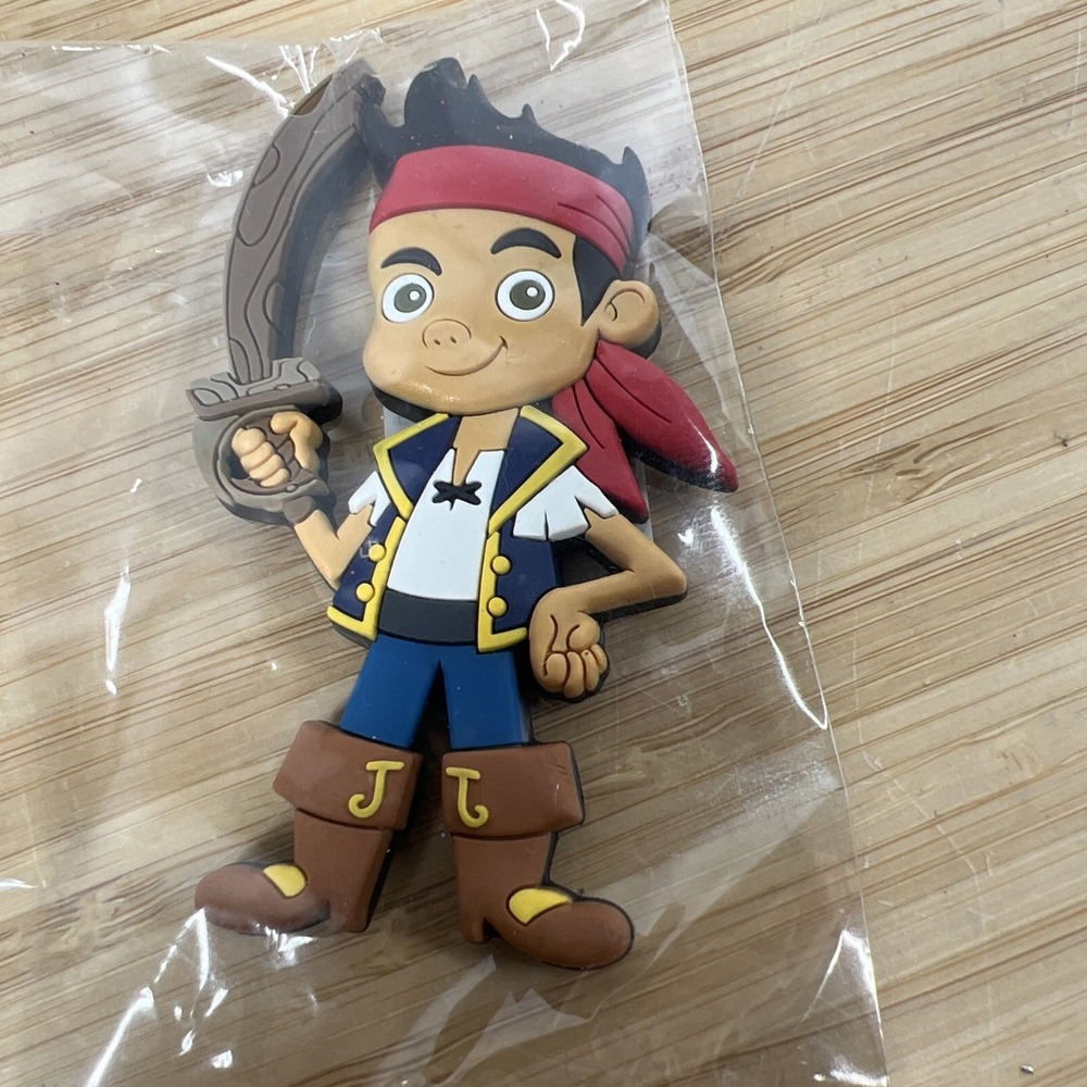 Disney Jake Never Land Pirates Soft Touch PVC Magnet Monogram #21766 New